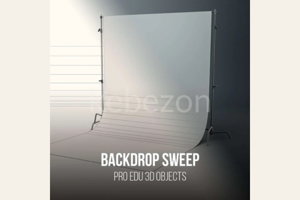 C-Stand-Backdrop-Support-With-Sweep-3D-Model-by-PRO-EDU-free-download