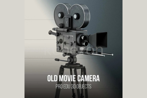 Old-Fashioned-Movie-Camera-3D-Model-by-PRO-EDU-free-download