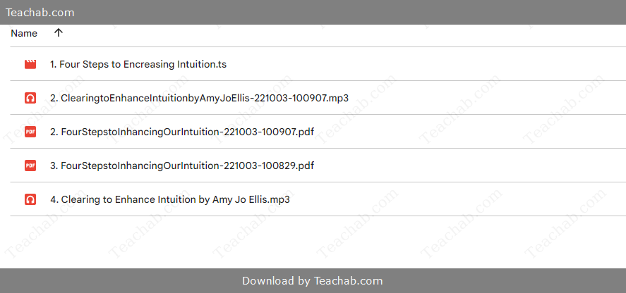 5723054Yddf Four Steps to Encreasing Intuition