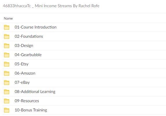 46833hhaccaTc Mini Income Streams By Rachel Rofe