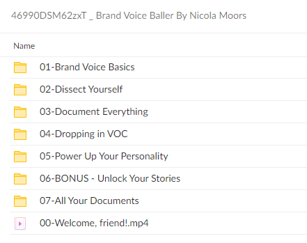 46990DSM62zxT Brand Voice Baller By Nicola Moors