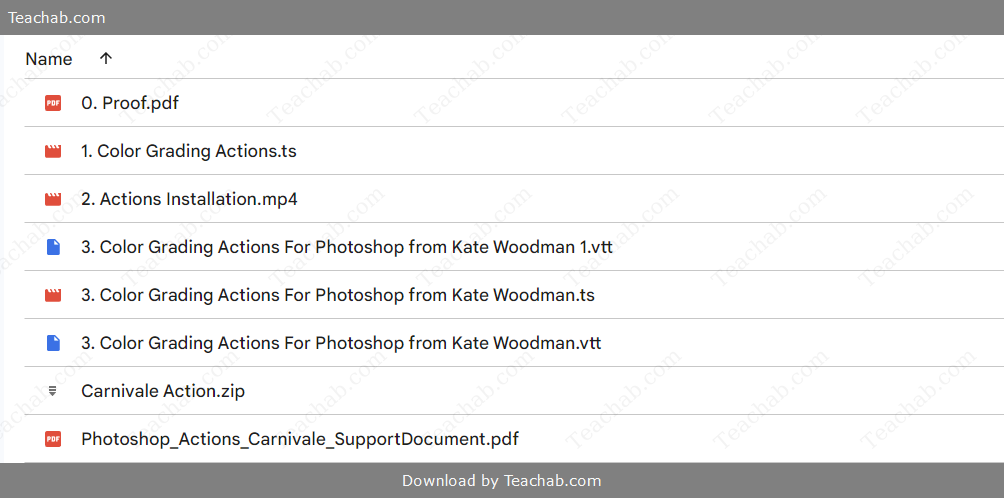 60269kZwtOR _ Adobe Photoshop Actions for Color | Carnivale Action by Kate Woodman