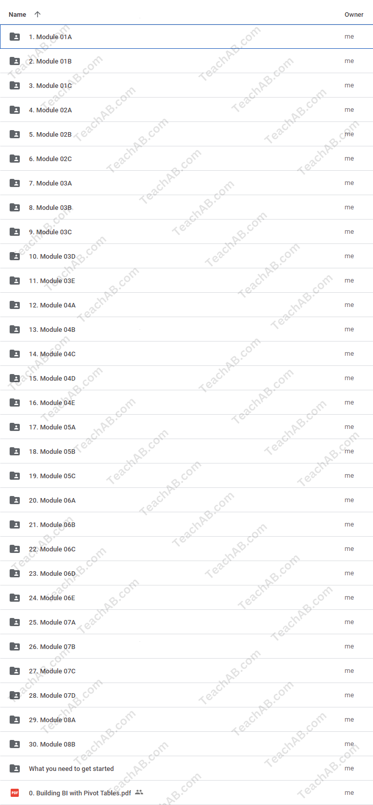 45196AgXcwrl1 Building BI with Pivot Tables