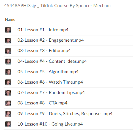 45448A9HtSsjy TikTok Course By Spencer Mecham