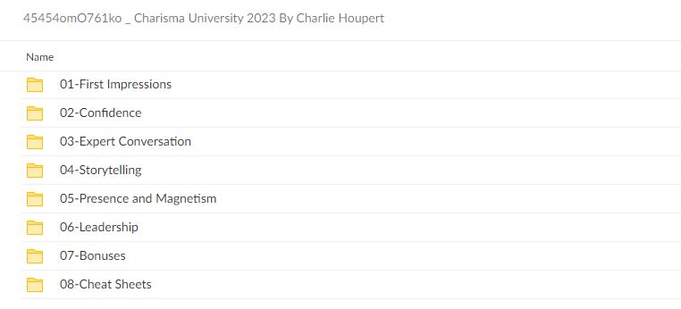 45454omO761ko Charisma University 2023 By Charlie Houpert