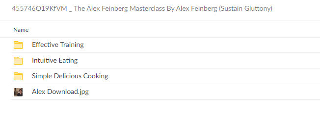 455746O19KfVM The Alex Feinberg Masterclass By Alex Feinberg (Sustain Gluttony)