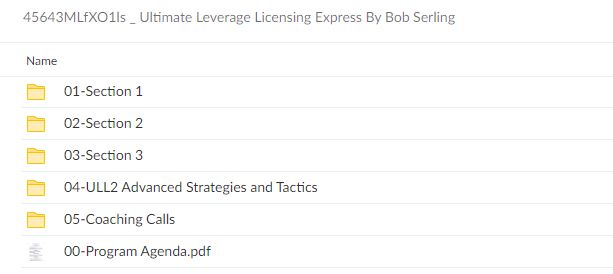 45643MLfXO1ls Ultimate Leverage Licensing Express By Bob Serling