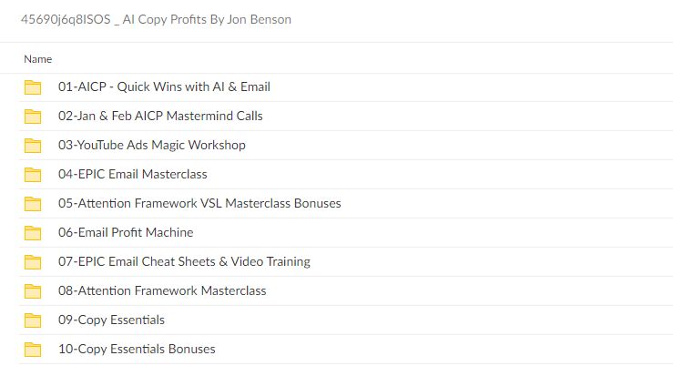 45690j6q8ISOS AI Copy Profits By Jon Benson