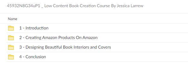 45932N8G34uP1 Low Content Book Creation Course By Jessica Larrew