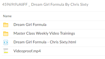 45969t9zAIiFFDream Girl Formula By Chris Sixty