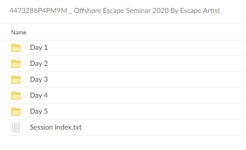 4473286P4PM9M Offshore Escape Seminar 2020 By Escape Artist