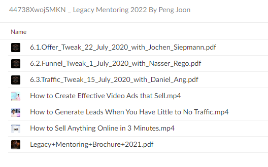 44738XwojSMKN Legacy Mentoring 2022 By Peng Joon